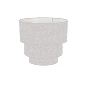   ELDLUX Lampa wisząca z 3-warstwowym okrągłym kloszem z lnu w kolorze szarym