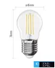 Żarówka LED EMOS Filament Mini Globe / E27 / 1,8 W (25 W) / 250 lm / Ciepła biel