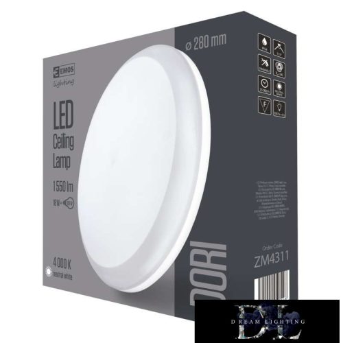 EMOS DORI Lampa LED okrągła 18 W 1550 lm NW IP54 biała