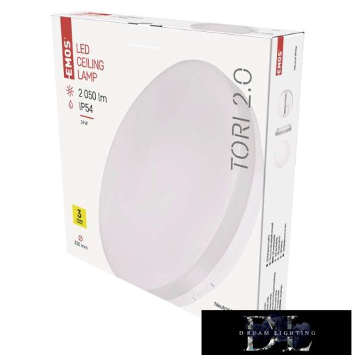 EMOS TORI Lampa LED okrągła 24W 2050lm NW IP54 biała
