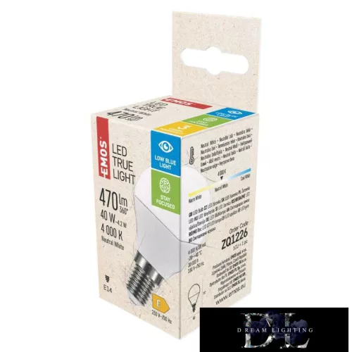 Żarówka LED EMOS True Light Mini Globe/E14/4,2 W/470 lm/naturalna biel
