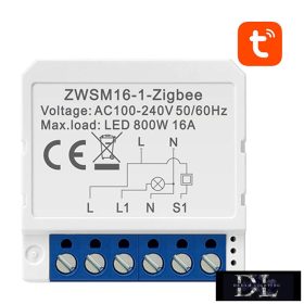   Moduł przełącznika Avatto Smart 1-obwodowy AC: 100-240 V maks. 16 A ZigBee Tuya
